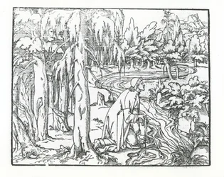 Page de Discours du Songe de Poliphile, par Francesco Colonna, 1546